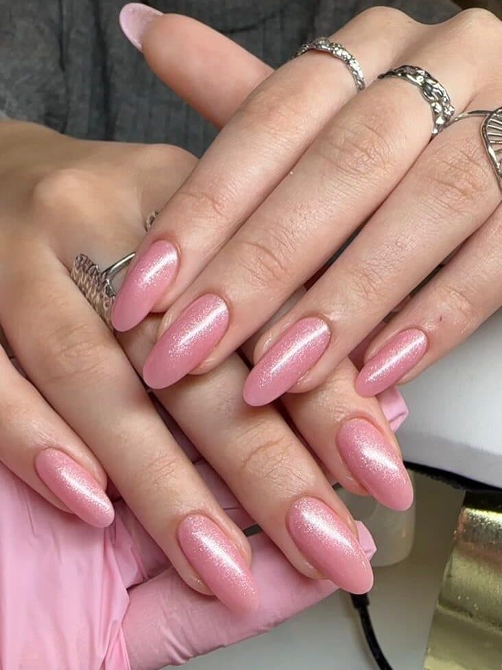 Rosa shimmer negle